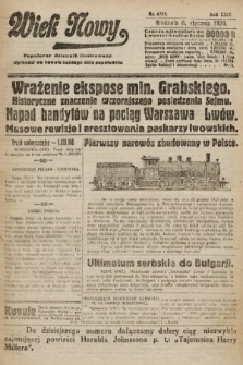 Wiek Nowy : popularny dziennik ilustrowany. 1924, nr 6759