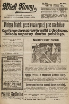 Wiek Nowy : popularny dziennik ilustrowany. 1924, nr 6763