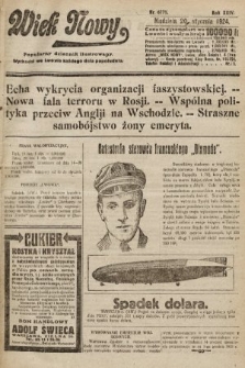 Wiek Nowy : popularny dziennik ilustrowany. 1924, nr 6771