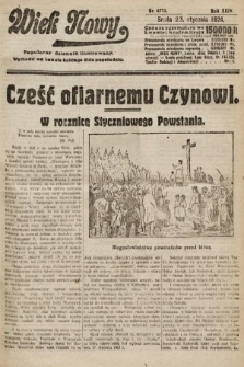 Wiek Nowy : popularny dziennik ilustrowany. 1924, nr 6773