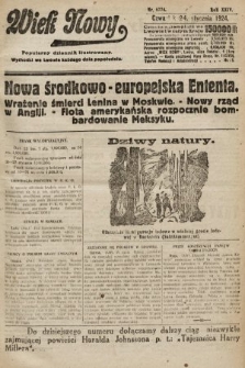 Wiek Nowy : popularny dziennik ilustrowany. 1924, nr 6774