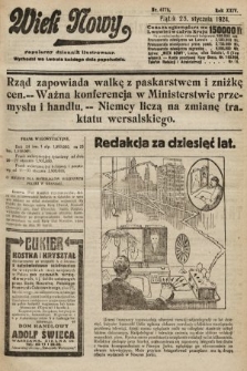 Wiek Nowy : popularny dziennik ilustrowany. 1924, nr 6775