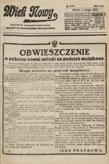 Wiek Nowy : popularny dziennik ilustrowany. 1924, nr 6781