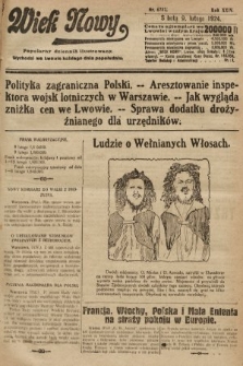 Wiek Nowy : popularny dziennik ilustrowany. 1924, nr 6787