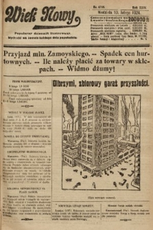 Wiek Nowy : popularny dziennik ilustrowany. 1924, nr 6788