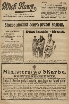 Wiek Nowy : popularny dziennik ilustrowany. 1924, nr 6790