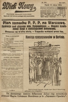 Wiek Nowy : popularny dziennik ilustrowany. 1924, nr 6792