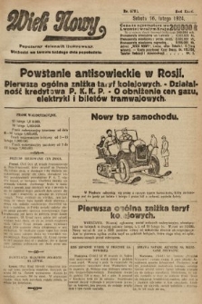 Wiek Nowy : popularny dziennik ilustrowany. 1924, nr 6793