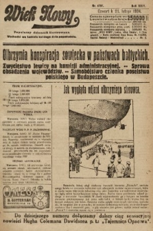 Wiek Nowy : popularny dziennik ilustrowany. 1924, nr 6797