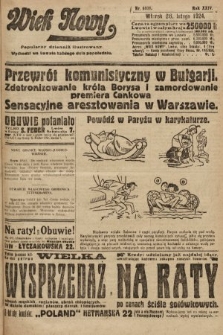 Wiek Nowy : popularny dziennik ilustrowany. 1924, nr 6801