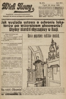 Wiek Nowy : popularny dziennik ilustrowany. 1924, nr 6804