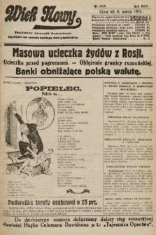 Wiek Nowy : popularny dziennik ilustrowany. 1924, nr 6809