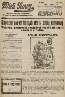 Wiek Nowy : popularny dziennik ilustrowany. 1924, nr 6810