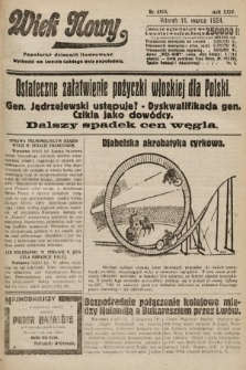 Wiek Nowy : popularny dziennik ilustrowany. 1924, nr 6813