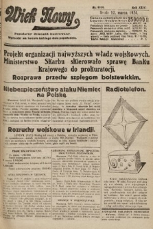 Wiek Nowy : popularny dziennik ilustrowany. 1924, nr 6814