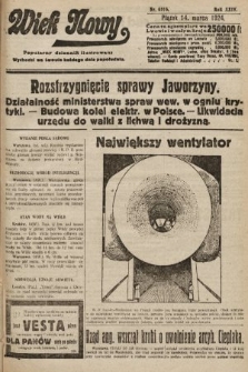 Wiek Nowy : popularny dziennik ilustrowany. 1924, nr 6816