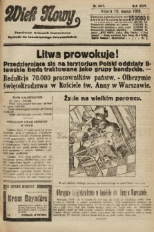 Wiek Nowy : popularny dziennik ilustrowany. 1924, nr 6819