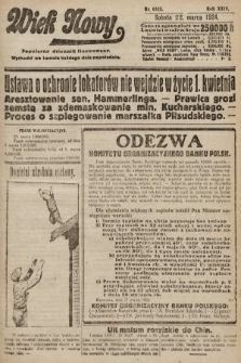 Wiek Nowy : popularny dziennik ilustrowany. 1924, nr 6823