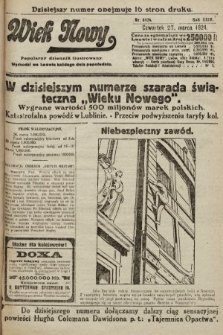 Wiek Nowy : popularny dziennik ilustrowany. 1924, nr 6826