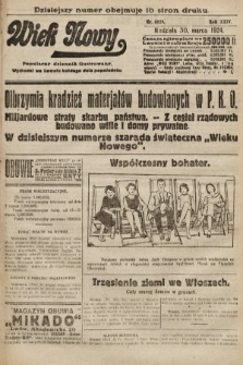 Wiek Nowy : popularny dziennik ilustrowany. 1924, nr 6829