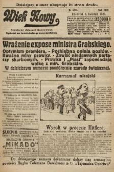 Wiek Nowy : popularny dziennik ilustrowany. 1924, nr 6832