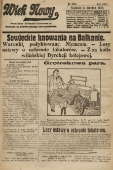 Wiek Nowy : popularny dziennik ilustrowany. 1924, nr 6835