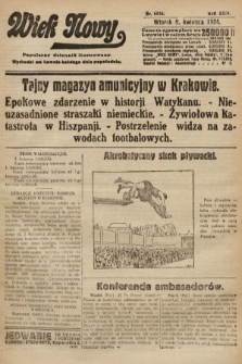 Wiek Nowy : popularny dziennik ilustrowany. 1924, nr 6836