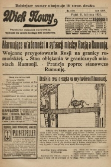 Wiek Nowy : popularny dziennik ilustrowany. 1924, nr 6839