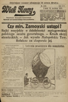 Wiek Nowy : popularny dziennik ilustrowany. 1924, nr 6840