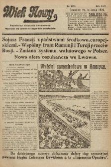 Wiek Nowy : popularny dziennik ilustrowany. 1924, nr 6849