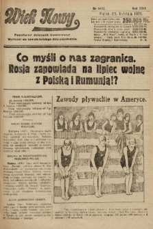 Wiek Nowy : popularny dziennik ilustrowany. 1924, nr 6850