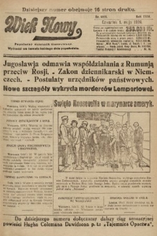 Wiek Nowy : popularny dziennik ilustrowany. 1924, nr 6855
