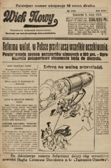 Wiek Nowy : popularny dziennik ilustrowany. 1924, nr 6860