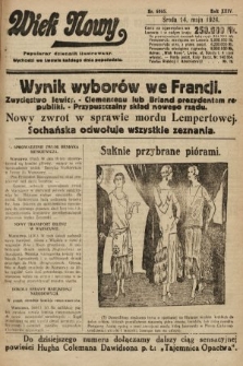 Wiek Nowy : popularny dziennik ilustrowany. 1924, nr 6865