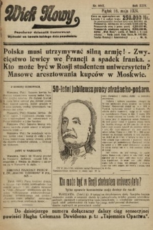 Wiek Nowy : popularny dziennik ilustrowany. 1924, nr 6867