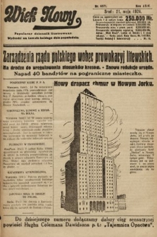 Wiek Nowy : popularny dziennik ilustrowany. 1924, nr 6871