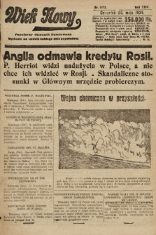 Wiek Nowy : popularny dziennik ilustrowany. 1924, nr 6872