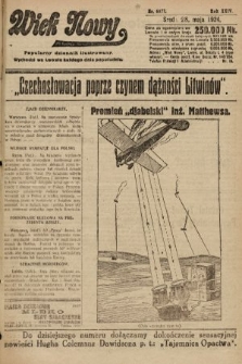 Wiek Nowy : popularny dziennik ilustrowany. 1924, nr 6877