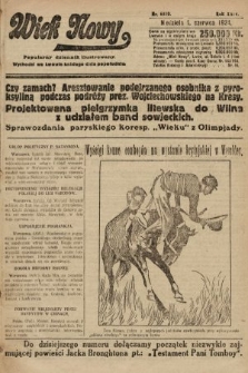 Wiek Nowy : popularny dziennik ilustrowany. 1924, nr 6880