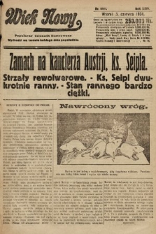 Wiek Nowy : popularny dziennik ilustrowany. 1924, nr 6881