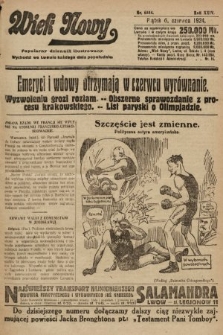 Wiek Nowy : popularny dziennik ilustrowany. 1924, nr 6884