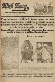 Wiek Nowy : popularny dziennik ilustrowany. 1924, nr 6887