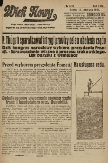 Wiek Nowy : popularny dziennik ilustrowany. 1924, nr 6890