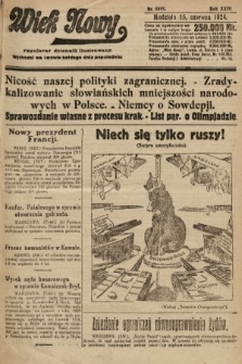 Wiek Nowy : popularny dziennik ilustrowany. 1924, nr 6891