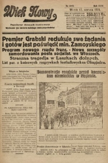 Wiek Nowy : popularny dziennik ilustrowany. 1924, nr 6892