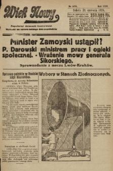 Wiek Nowy : popularny dziennik ilustrowany. 1924, nr 6895