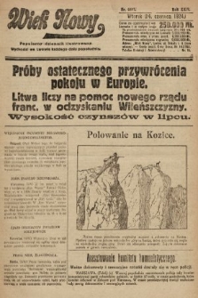 Wiek Nowy : popularny dziennik ilustrowany. 1924, nr 6897