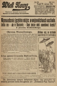 Wiek Nowy : popularny dziennik ilustrowany. 1924, nr 6900