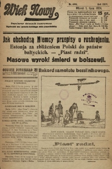 Wiek Nowy : popularny dziennik ilustrowany. 1924, nr 6903