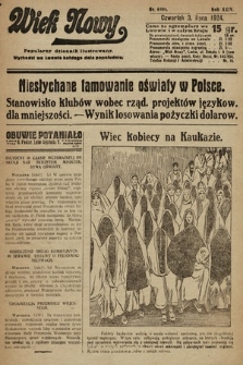 Wiek Nowy : popularny dziennik ilustrowany. 1924, nr 6905